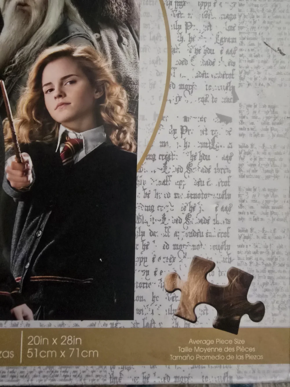 Harry Potter Movie Poster - Black, Gold, White